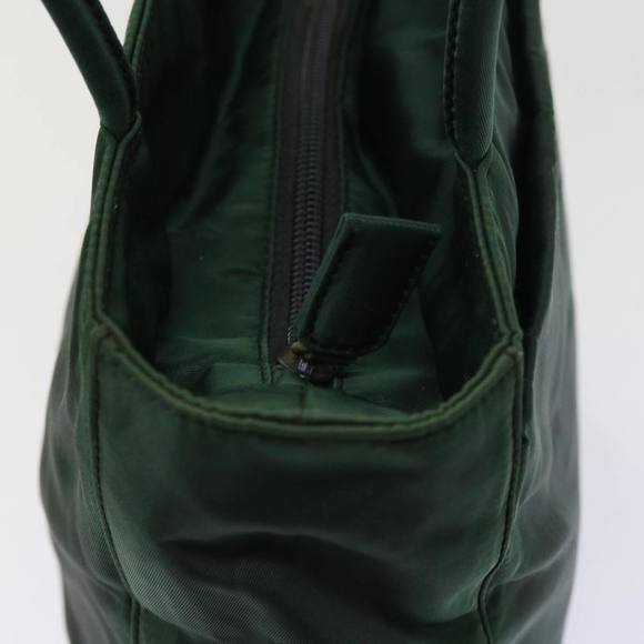 PRADA Hand Bag Nylon Green Auth 63209 - Picture 8 of 16